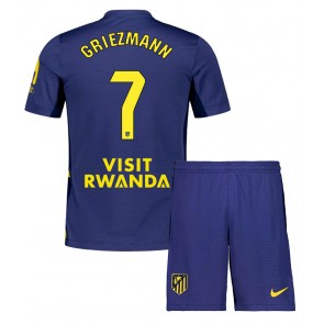 Lacne Dětský Futbalové dres Atletico Madrid Antoine Griezmann #7 2025-26 Krátky Rukáv - Preč (+ trenírky)